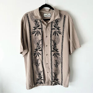 Seven Palm Silky Hawaii Button  Down Shirt